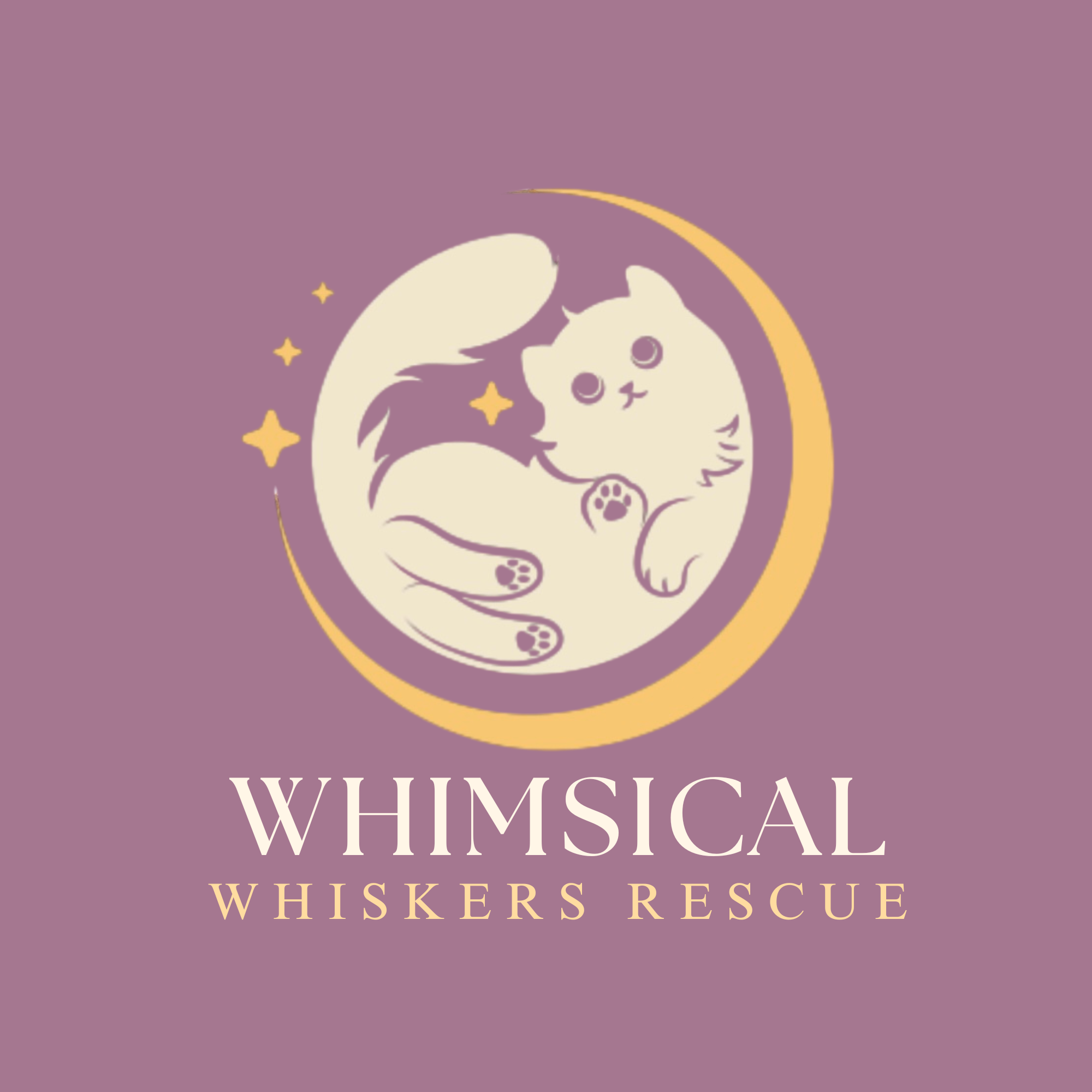Whimsical Whiskers Rescue logo