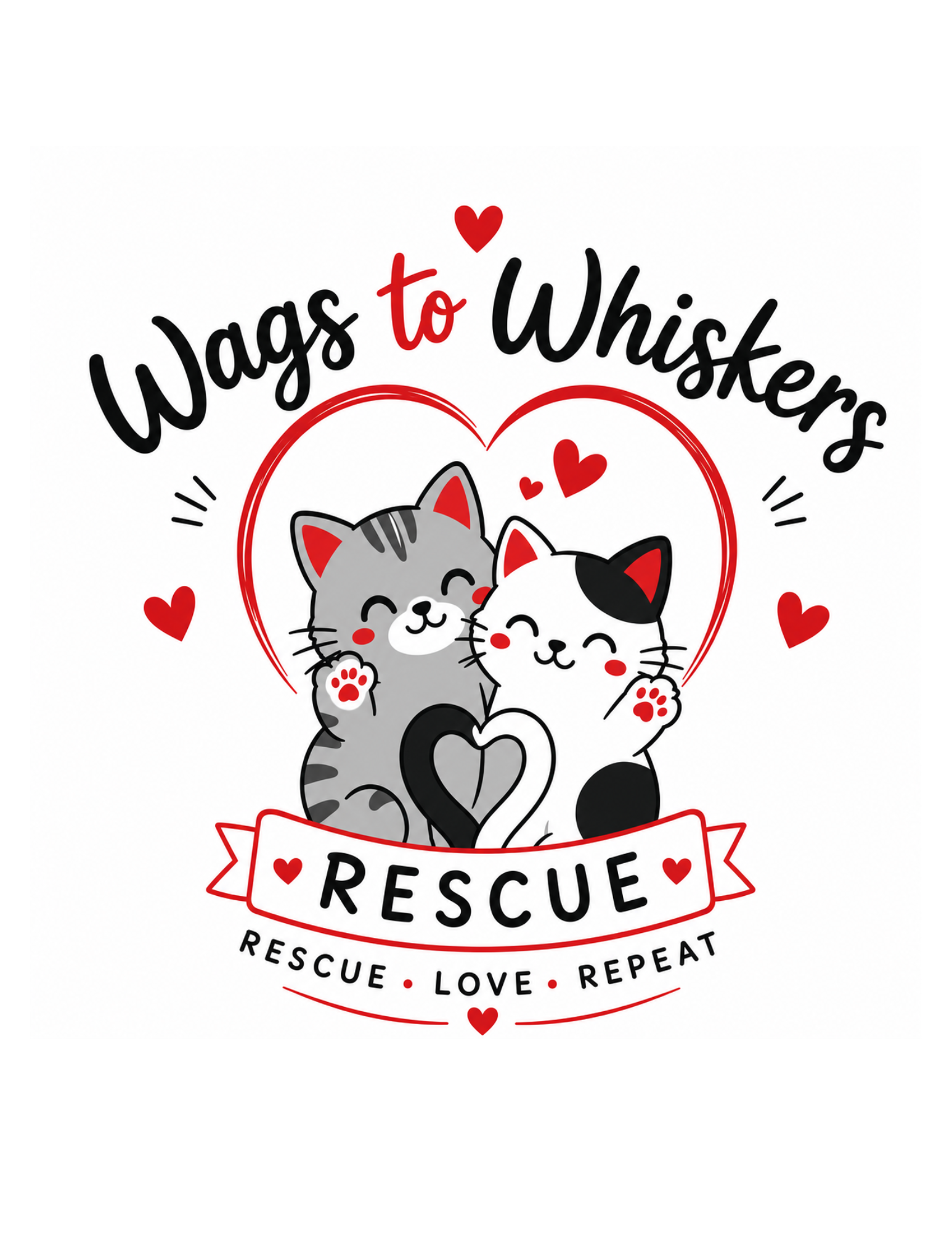 Wags to Whiskers Rescue logo