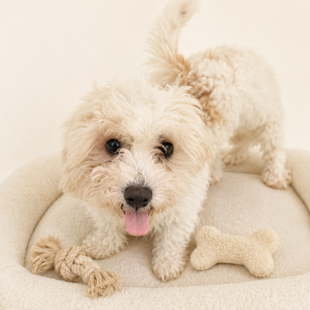 Opal, a Bichon Frise / Poodle