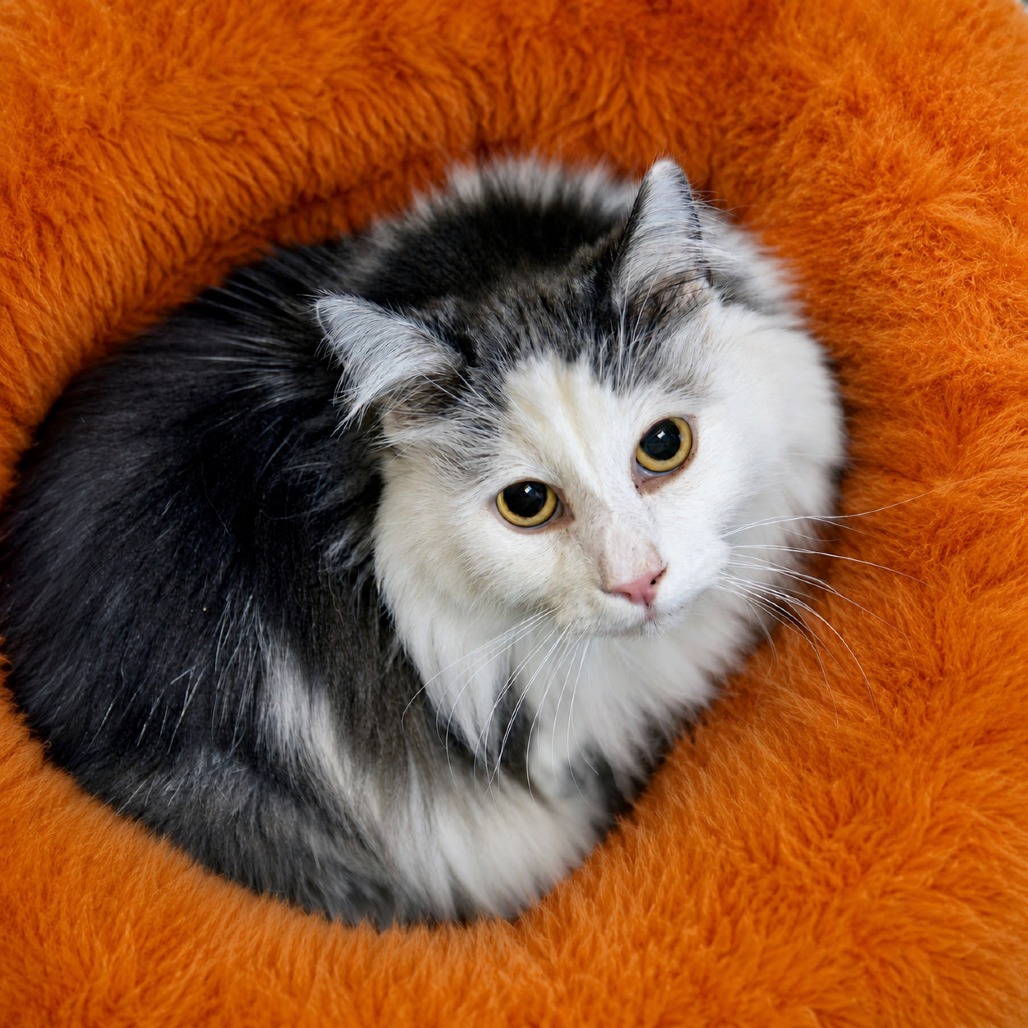 FUZZY - Domestic Longhair available for adoption