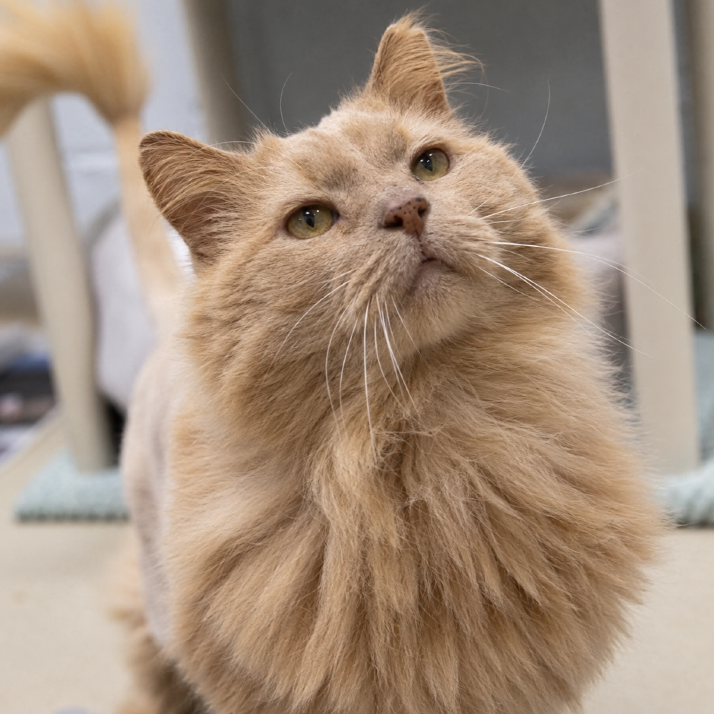 BUTTER - Domestic Longhair available for adoption