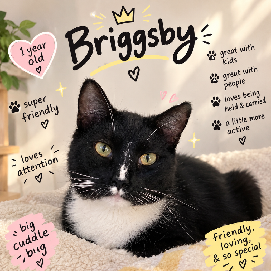 BRIGGSBY - Domestic Shorthair available for adoption